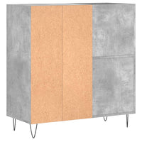Thumbnail for Plattenschrank Betongrau 84,5x38x89 cm Holzwerkstoff