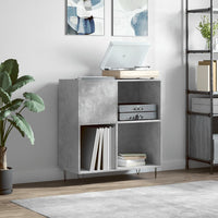 Thumbnail for Plattenschrank Betongrau 84,5x38x89 cm Holzwerkstoff