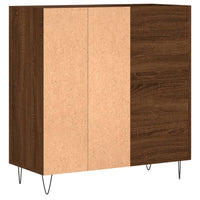 Thumbnail for Plattenschrank Braun Eichen-Optik 84,5x38x89 cm Holzwerkstoff