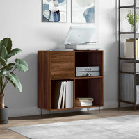 Thumbnail for Plattenschrank Braun Eichen-Optik 84,5x38x89 cm Holzwerkstoff