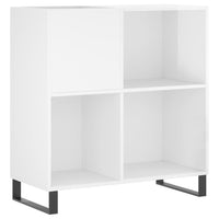 Thumbnail for Plattenschrank Hochglanz-Weiß 84,5x38x89 cm Holzwerkstoff