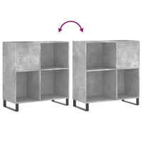 Thumbnail for Plattenschrank Betongrau 84,5x38x89 cm Holzwerkstoff