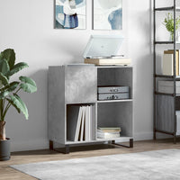Thumbnail for Plattenschrank Betongrau 84,5x38x89 cm Holzwerkstoff