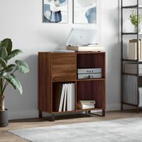 Thumbnail for Plattenschrank Braun Eichen-Optik 84,5x38x89 cm Holzwerkstoff