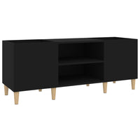 Thumbnail for Plattenschrank Schwarz 121x38x48 cm Holzwerkstoff