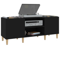 Thumbnail for Plattenschrank Schwarz 121x38x48 cm Holzwerkstoff