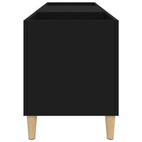 Thumbnail for Plattenschrank Schwarz 121x38x48 cm Holzwerkstoff