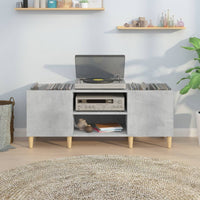 Thumbnail for Plattenschrank Betongrau 121x38x48 cm Holzwerkstoff