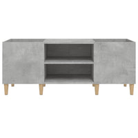 Thumbnail for Plattenschrank Betongrau 121x38x48 cm Holzwerkstoff