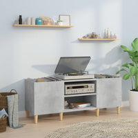 Thumbnail for Plattenschrank Betongrau 121x38x48 cm Holzwerkstoff