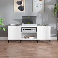 Thumbnail for Plattenschrank Weiß 121x38x48 cm Holzwerkstoff