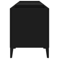 Thumbnail for Plattenschrank Schwarz 121x38x48 cm Holzwerkstoff