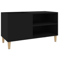 Thumbnail for Plattenschrank Schwarz 84,5x38x48 cm Holzwerkstoff