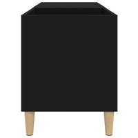 Thumbnail for Plattenschrank Schwarz 84,5x38x48 cm Holzwerkstoff