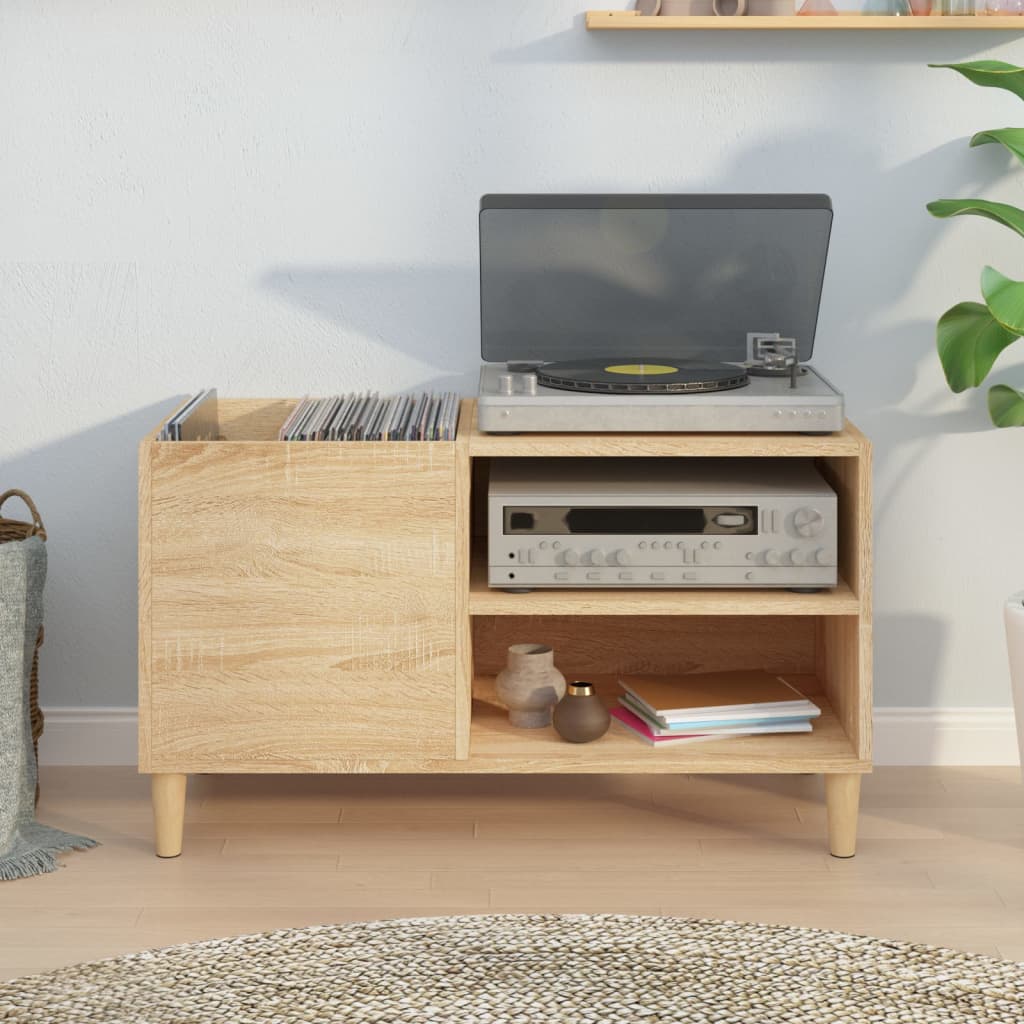 Plattenschrank Sonoma-Eiche 84,5x38x48 cm Holzwerkstoff