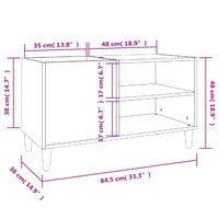 Thumbnail for Plattenschrank Räuchereiche 84,5x38x48 cm Holzwerkstoff