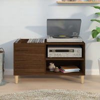 Thumbnail for Plattenschrank Braun Eichen-Optik 84,5x38x48 cm Holzwerkstoff