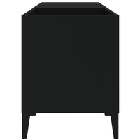 Thumbnail for Plattenschrank Schwarz 84,5x38x48 cm Holzwerkstoff