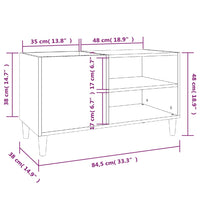 Thumbnail for Plattenschrank Räuchereiche 84,5x38x48 cm Holzwerkstoff