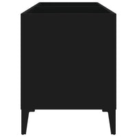 Thumbnail for Plattenschrank Schwarz 74,5x38x48 cm Holzwerkstoff