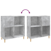 Thumbnail for Plattenschrank Betongrau 84,5x38x89 cm Holzwerkstoff