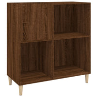 Thumbnail for Plattenschrank Braun Eichen-Optik 84,5x38x89 cm Holzwerkstoff