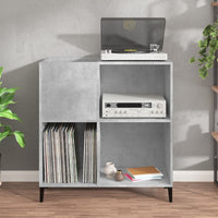 Thumbnail for Plattenschrank Betongrau 84,5x38x89 cm Holzwerkstoff