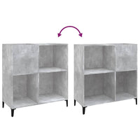 Thumbnail for Plattenschrank Betongrau 84,5x38x89 cm Holzwerkstoff