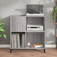 Thumbnail for Plattenschrank Grau Sonoma 84,5x38x89 cm Holzwerkstoff