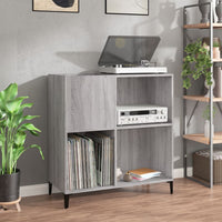 Thumbnail for Plattenschrank Grau Sonoma 84,5x38x89 cm Holzwerkstoff