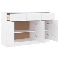 Thumbnail for Sideboard ALTA Weiß 112x35x73 cm Massivholz Kiefer