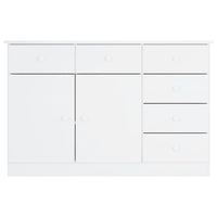 Thumbnail for Sideboard ALTA Weiß 112x35x73 cm Massivholz Kiefer