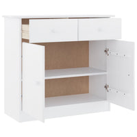 Thumbnail for Sideboard ALTA Weiß 77x35x73 cm Massivholz Kiefer