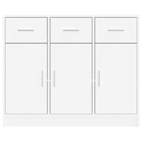 Thumbnail for Sideboard Weiß 91x28x75 cm Holzwerkstoff