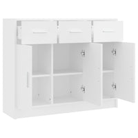 Thumbnail for Sideboard Weiß 91x28x75 cm Holzwerkstoff