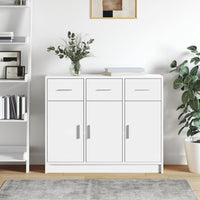 Thumbnail for Sideboard Weiß 91x28x75 cm Holzwerkstoff