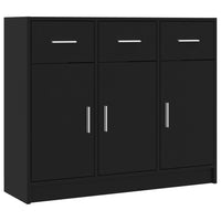 Thumbnail for Sideboard Schwarz 91x28x75 cm Holzwerkstoff