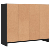 Thumbnail for Sideboard Schwarz 91x28x75 cm Holzwerkstoff