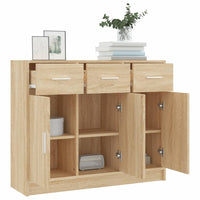 Thumbnail for Sideboard Sonoma-Eiche 91x28x75 cm Holzwerkstoff