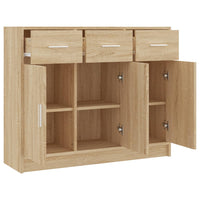 Thumbnail for Sideboard Sonoma-Eiche 91x28x75 cm Holzwerkstoff