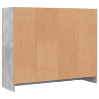 Thumbnail for Sideboard Betongrau 91x28x75 cm Holzwerkstoff