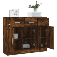 Thumbnail for Sideboard Räuchereiche 91x28x75 cm Holzwerkstoff