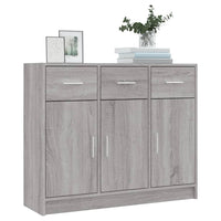 Thumbnail for Sideboard Grau Sonoma 91x28x75 cm Holzwerkstoff