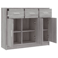 Thumbnail for Sideboard Grau Sonoma 91x28x75 cm Holzwerkstoff