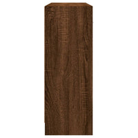 Thumbnail for Sideboard Braun Eichen-Optik 91x28x75 cm Holzwerkstoff
