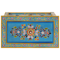 Thumbnail for Sideboard Türkis 55x30x76 cm Massivholz Mango