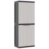 Thumbnail for Gartenschrank Grau und Schwarz 65x37x165 cm PP