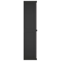 Thumbnail for Gartenschrank Grau und Schwarz 97x37x165 cm PP