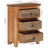 Thumbnail for Beistellschrank 55x33x75 cm Massivholz Akazie