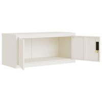 Thumbnail for Aktenschrank Weiß 90x40x110 cm Stahl